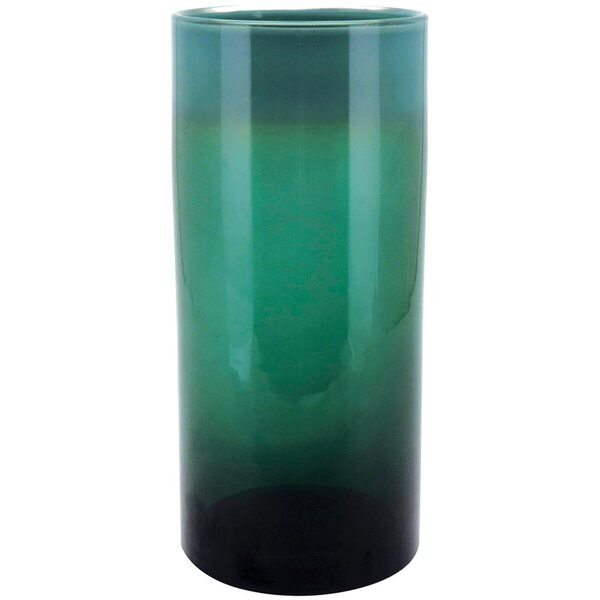 Allina Vaso Decorativo Enfeite 31x14x14cm Vidro Verde