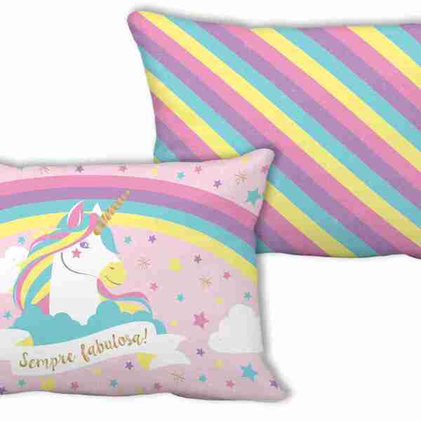 Almofada 40x25 Temas - Unicórnio sempre fabulosa