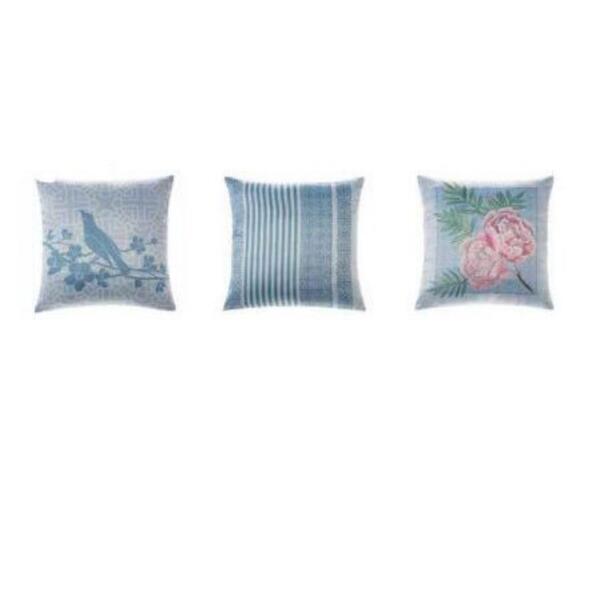 Almofada 45x45cm Mix Bella Com Zipe Ninho Hedrons