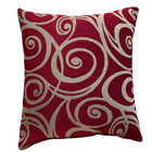 Almofada 50x50  Jacquard Chenille Vermelho (2)