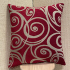 Almofada 50x50  Jacquard Chenille Vermelho (2)