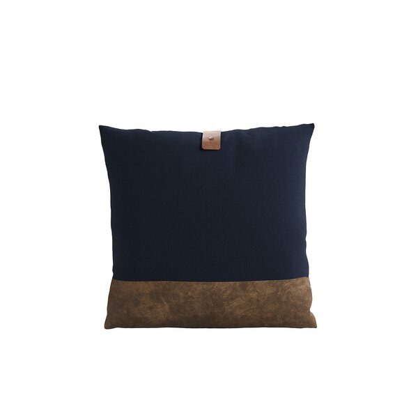 Almofada 50x50cm Em Linho Leme Alves Pereira Azul Marinho