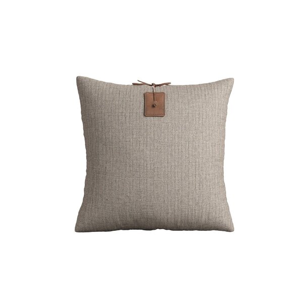 Almofada 50x50cm Em Linho Meets Alves Pereira Cinza/marrom