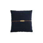 Almofada 50x50cm Em Linho Texas Alves Pereira Azul Marinho