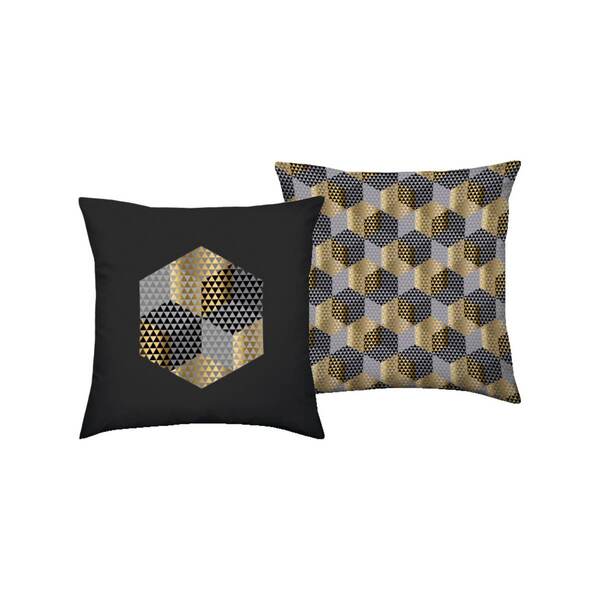 Almofada 55x55cm Digital C/enchimento Gold 1 Kacyumara