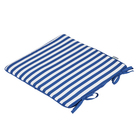 Almofada Quadrada 40X40cm  Microfibra Estampada Listrada Azul Royal Próxima Têxtil
