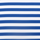 Almofada Redonda 40X40cm Microfibra Estampada Listrada Azul Royal Próxima Têxtil