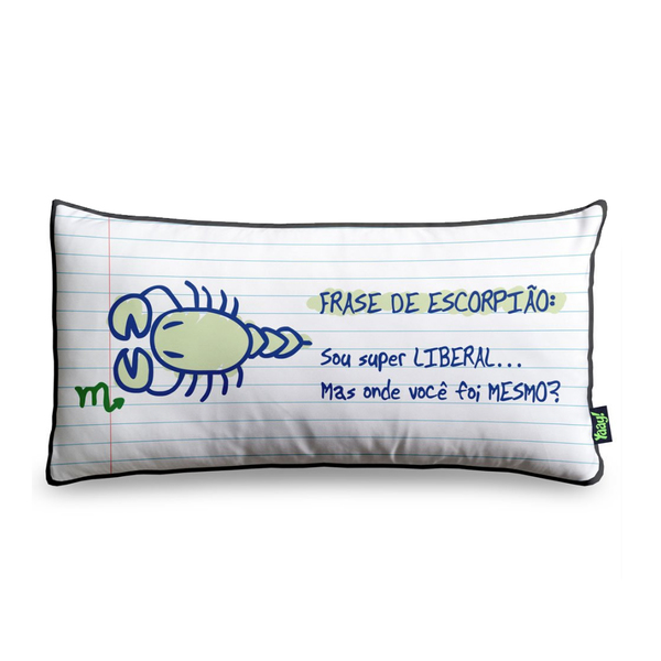 Almofada A Frase Do Signo De Escorpiao E 36 X 18 Cm Leroy Merlin