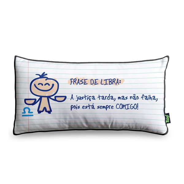 Almofada A Frase Do Signo De Libra E 36 X 18 Cm Leroy Merlin