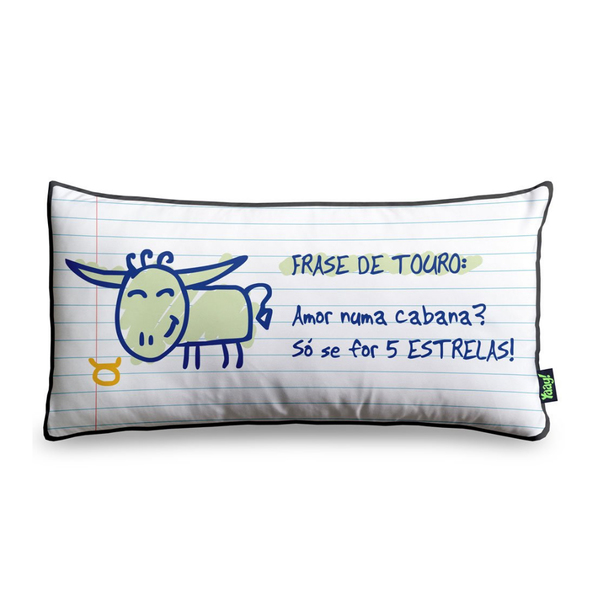 Almofada A Frase Do Signo De Touro E 36 X 18 Cm Leroy Merlin