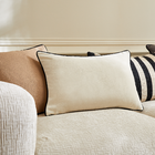 Almofada Retangular Alaro Poliéster Bege 40x60cm Inspirare