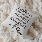 Almofada Algodão Estampada 40x40cm Evangelho 2tm4:7 - Somente