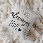 Almofada Algodão Estampada 40x40cm Love Always - Capa Com Enc