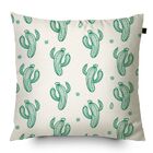Almofada Algodão Estampada Cactos 40x40cm Verde - Capa Com En