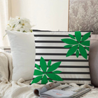 Almofada Algodão Estampada Cecile 40x40cm Preto - Capa Com En