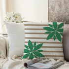 Almofada Algodão Estampada Cecile 40x40cm Verde - Capa Com En