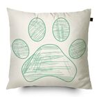 Almofada Algodão Estampada Pata 40x40cm Tiffany - Capa Com En