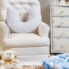 Almofada Amamentação Nuvem - Cinza Claro