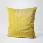 Almofada Amarela Butter Amarelo 40x40cm - Serigrafada Frente