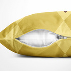 Almofada Amarela Oásis Marrom 40x40cm - Serigrafada Frente E