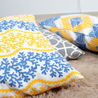 Almofada Amarela Para Sala Decorativa 4 Unidades 45cm X 45cm