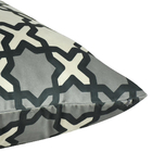 Almofada Arabesco Preta 50x50 Veludo Com Enchimento