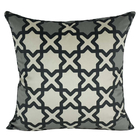 Almofada Arabesco Preta 50x50 Veludo Com Enchimento