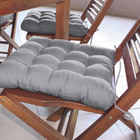 Almofada Assento Para Cadeira Futton Ox 40x40cm - Cinza 2pçs