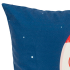 Almofada Astro Foguete 43x43cm Marinho