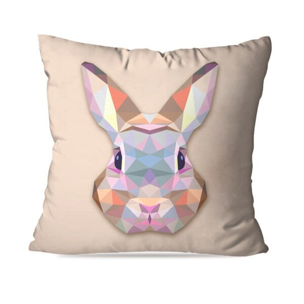 Almofada Avulsa Decorativa Coelho Geométrico