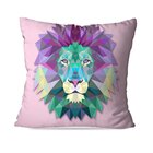 Almofada Avulsa Decorativa Leão Geométrico