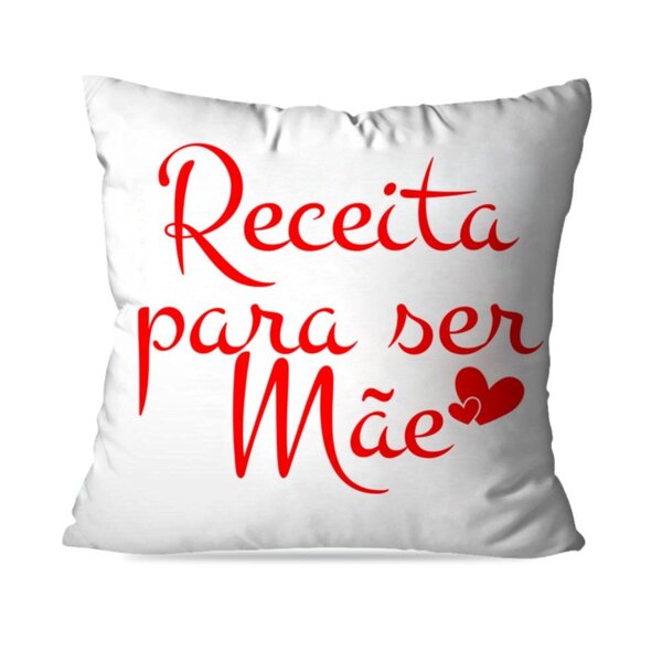Almofada Avulsa Decorativa Receita Para Ser Mae 45x45cm Leroy Merlin