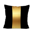 Almofada Avulsa Preto E Dourado