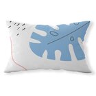 Almofada Baguete Own Costela De Adão Azul - 45x32 Cm