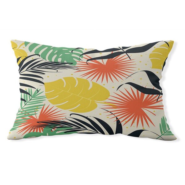 Almofada Baguete Own Folhas Coloridas - 45x32 Cm