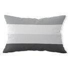 Almofada Baguete Own Listras Cinza - 45x32 Cm