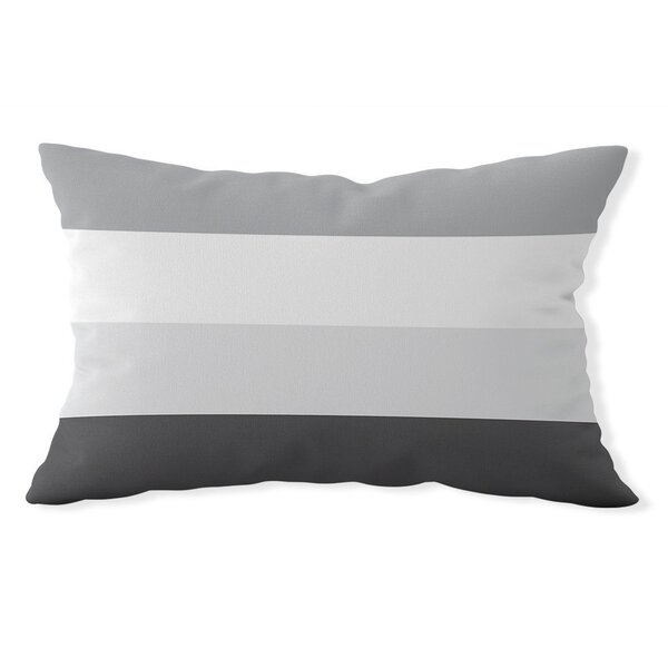 Almofada Baguete Own Listras Cinza - 45x32 Cm