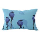 Almofada Baguete Own Pássaros Azuis - 45x32 Cm