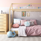 Almofada Baleia Bordada 43X31cm Azul