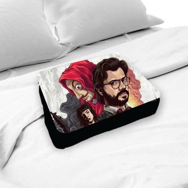 Almofada Bandeja P/ Notebook Laptop La Casa De Papel Grafic