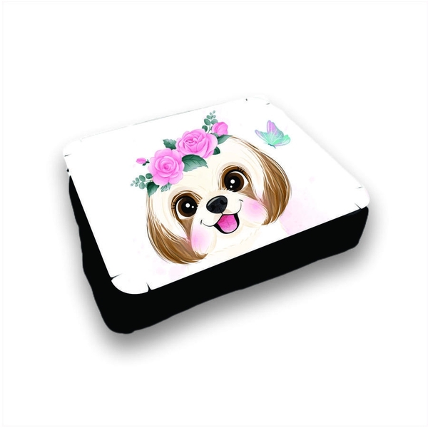 Almofada Bandeja Para Notebook Laptop Personalizado Shitzu Fl