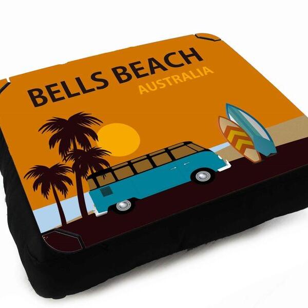 Almofada Bandeja Para Notebook Laptop Surf Bells Beach