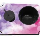 Almofada Bandeja Pipoca Balde E 1 Copo Personalizado Céu Rosa