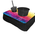 Almofada Bandeja Pipoca Balde E 1 Copo Personalizado Tie Dye