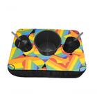 Almofada Bandeja Pipoca Balde E 2 Copos Arco Íris Lgbtqi+