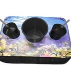 Almofada Bandeja Pipoca Balde E 2 Copos Personalizado Fundo D