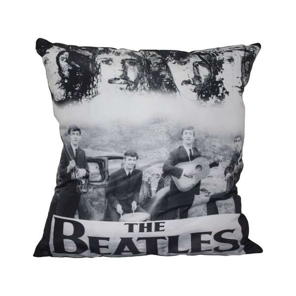 Almofada Beatles Preto & Branco 42x42cm Uniart