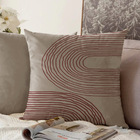 Almofada Bege Butter Vinho 40x40cm - Serigrafada Frente E Ver