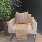 Almofada Bella Cru/Café 45x45cm