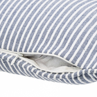 Almofada Retangular Benisa Algodão Azul e Branca 30x50cm